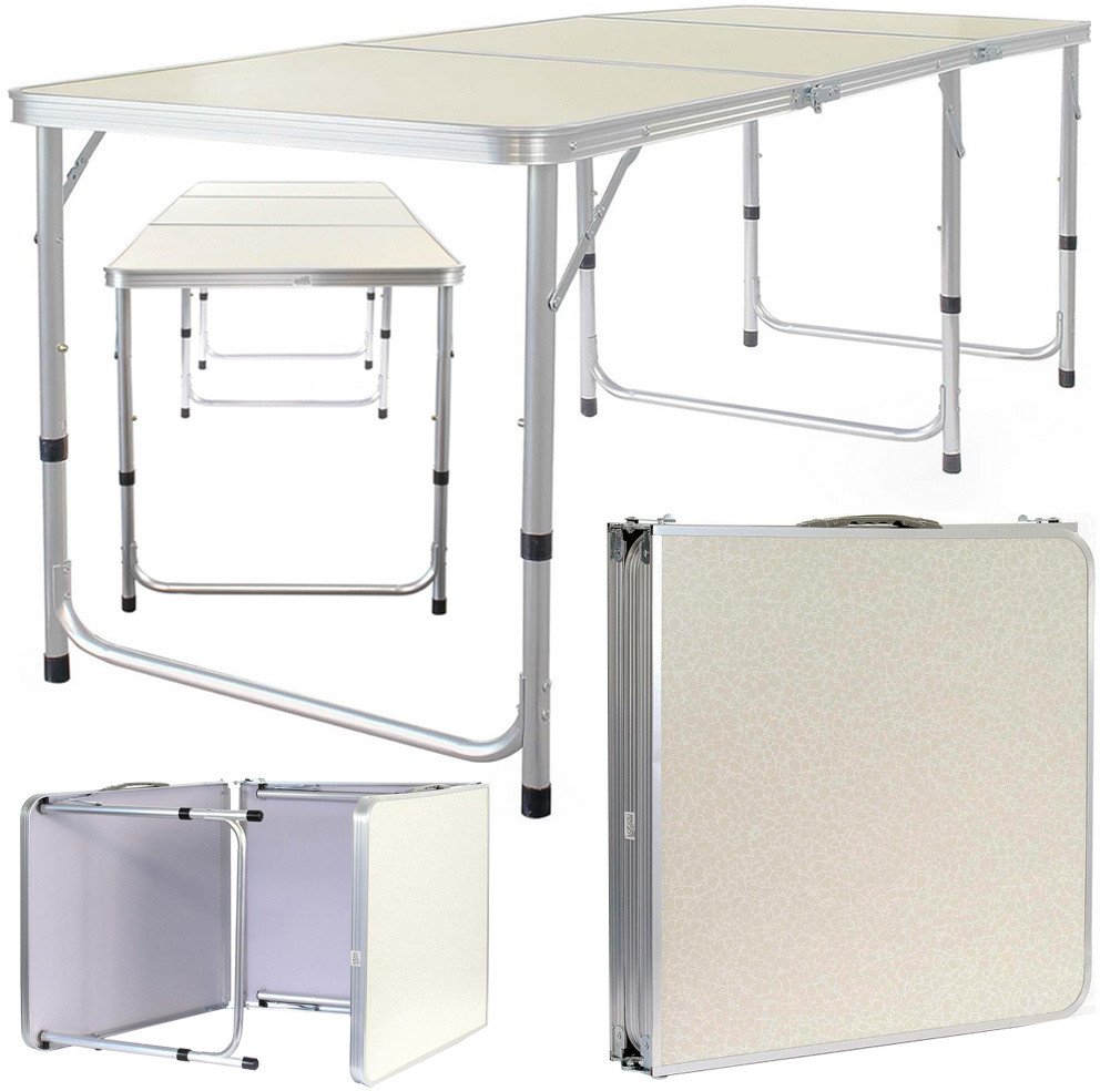 Stolik turystyczny składany stół ogrodowy uchwyt duży 180x60 walizka