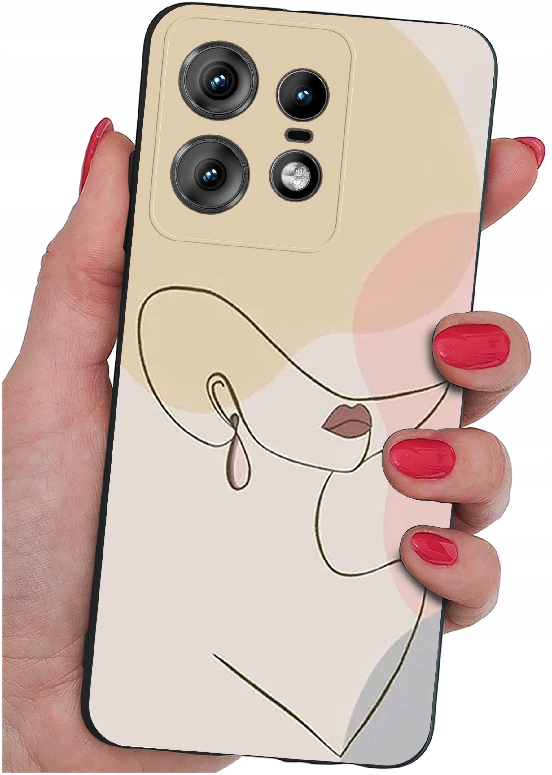 krainaGSM Etui do Motorola Moto EDGE 50 Pro WZORY SILIKONOWE MATT CASE