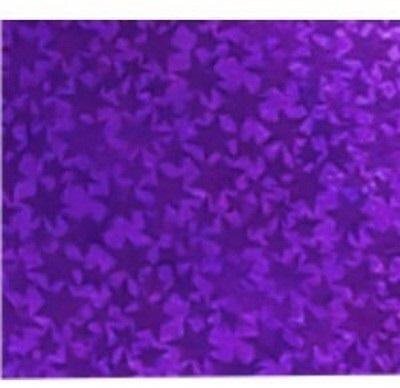 Penword Karton holograficzny fioletowy z gwiazdami 25x35cm ark