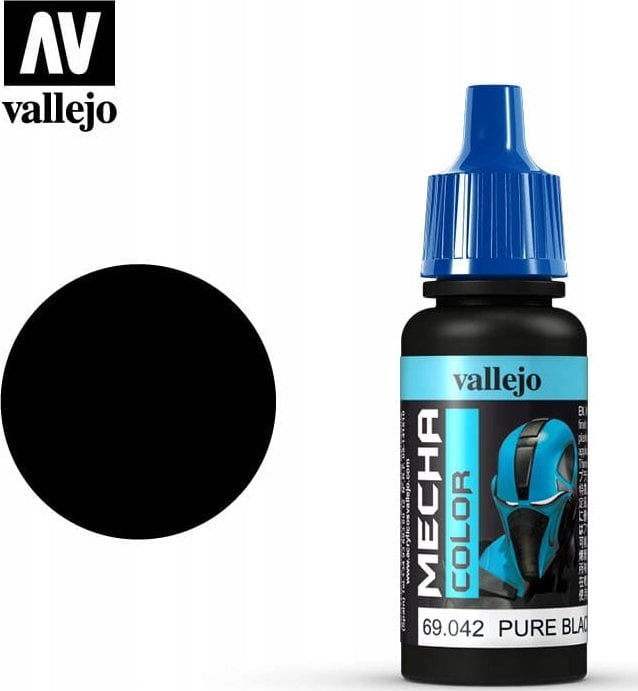 Vallejo Vallejo: 69.042 - Mecha Color - Pure Black (17 ml)