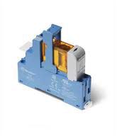 Finder Przekaźnikowy moduł sprzęgający 15,8mm, 1P 10A 24V DC styki AgCdO zaciski śrubowe szyna DIN (48.61.7.024.0050SMA)
