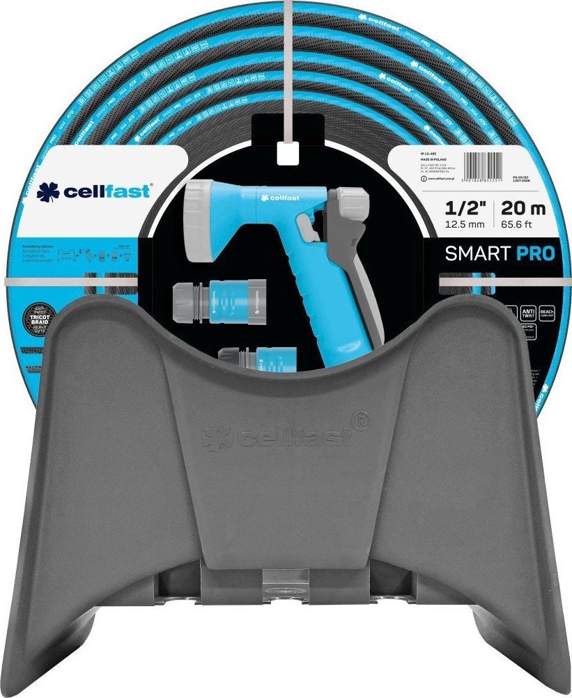 Cellfast Zestaw zraszający SMART PRO ATS 1/2" 20 m + wieszak na wąż