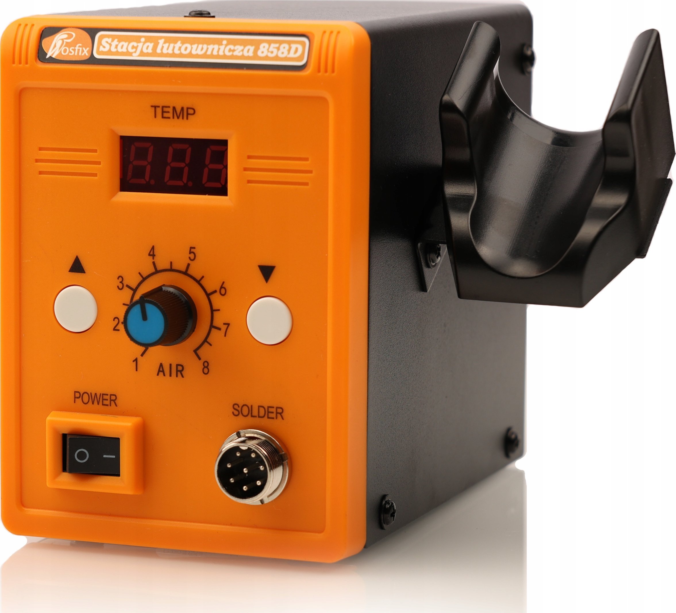 Rosfix STACJA LUTOWNICZA HOT-AIR SPAWARKA DO PLASTIKU 858D LUTOWNICA GROTOWA GROTY