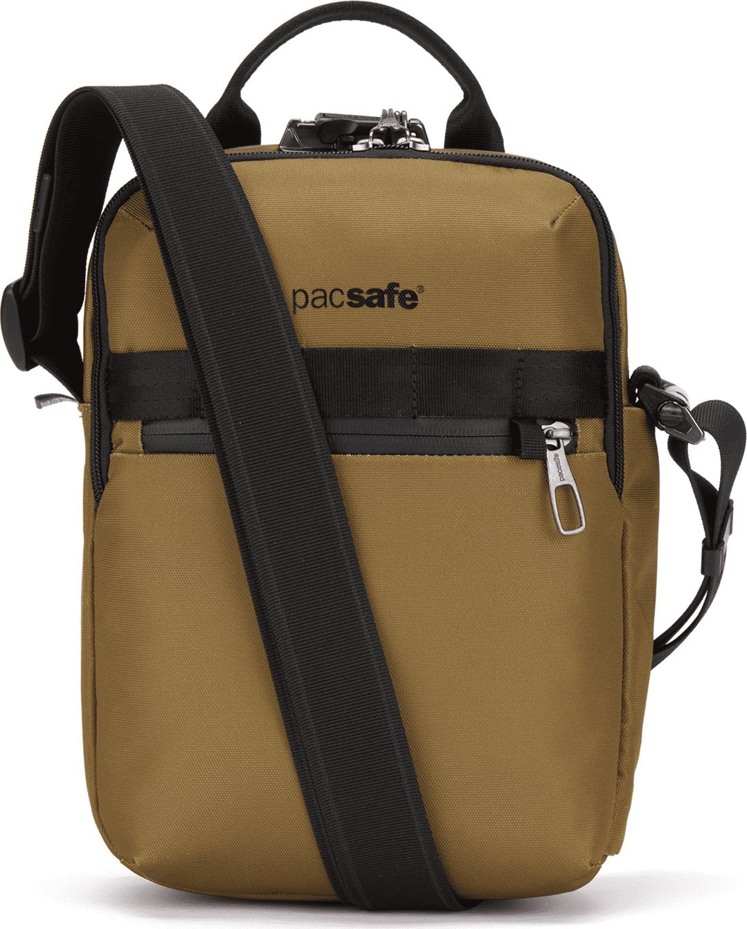Pacsafe Torba męska na ramię antykradzieżowa/ listonoszka Pacsafe Metrosafe X vertical crossbody - Tan