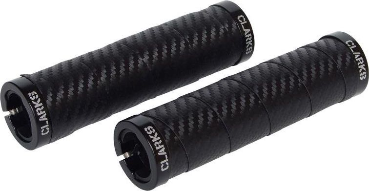 Clarks Chwyty kierownicy CLARK'S CLO-215 LOCK-ON z owijką szosową carbon czarne, klamry czarne aluminiowe uniwersalny