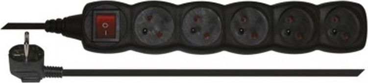 Listwa zasilająca Emos 5 gniazd 3 m czarna (PC1513)