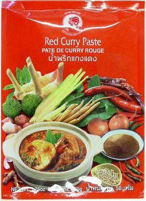 Cock Brand Pasta curry czerwona 50g uniwersalny