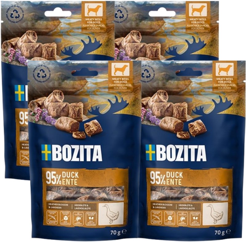 BOZITA Meaty Bites kaczka przysmak pies 4x70g