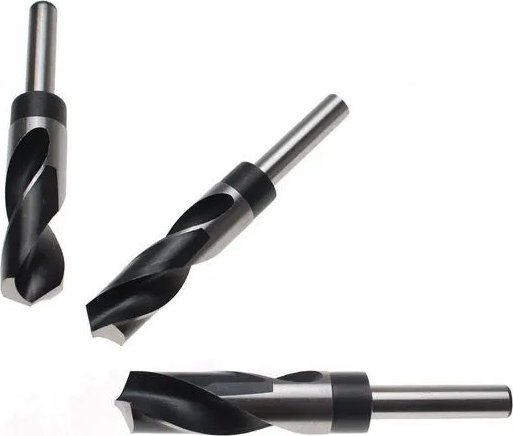 Bruder Mannesmann BGS technic BGS 108986 Wiertła spiralne HSS średnica 22 25 mm, trzpień 13 mm. Zestaw 3 części