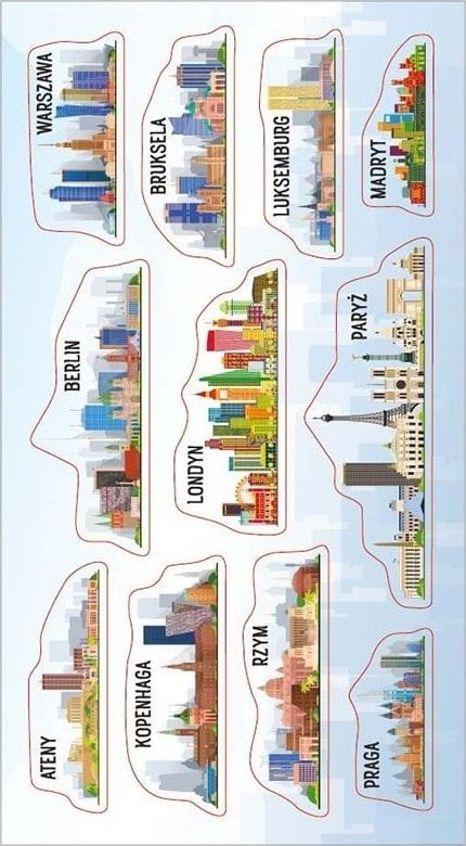 Incood Naklejki Panoramy miast Europy