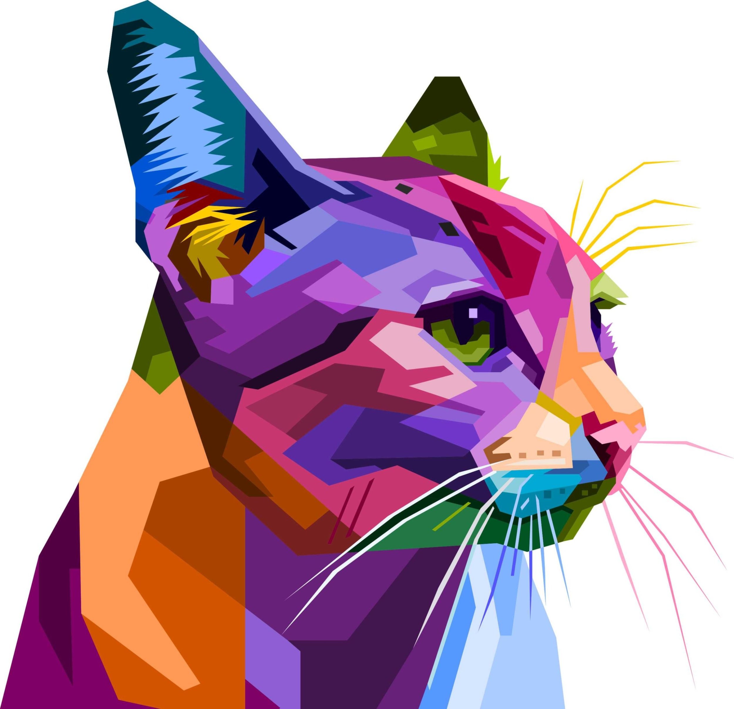 naSciane Naklejka na ścianę meble lustro szafę KOT kotek