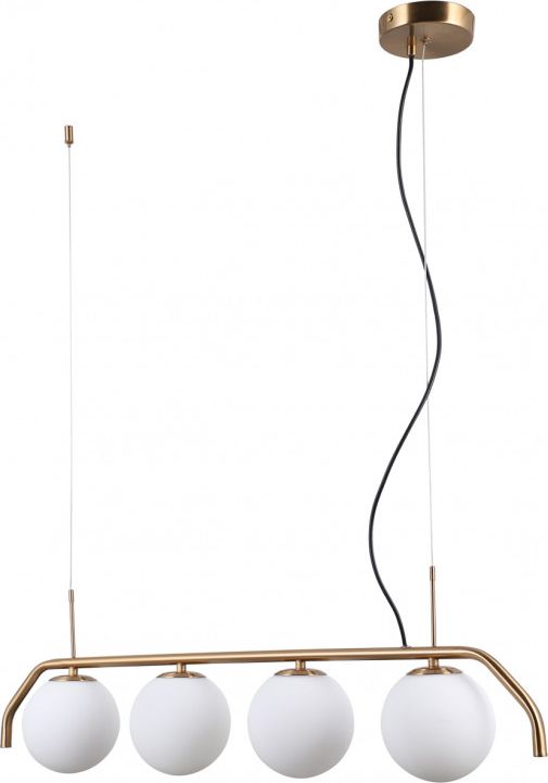 Lampa wisząca Italux Carimi nowoczesna mosiądz (PND-3300-4-HBR)