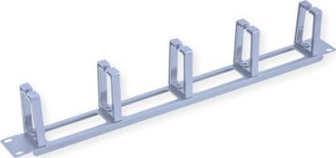 Value Panel przedni VALUE 19, 5 uchwytów kablowych typu C, przepust kablowy, RAL 7035 jasnoszary