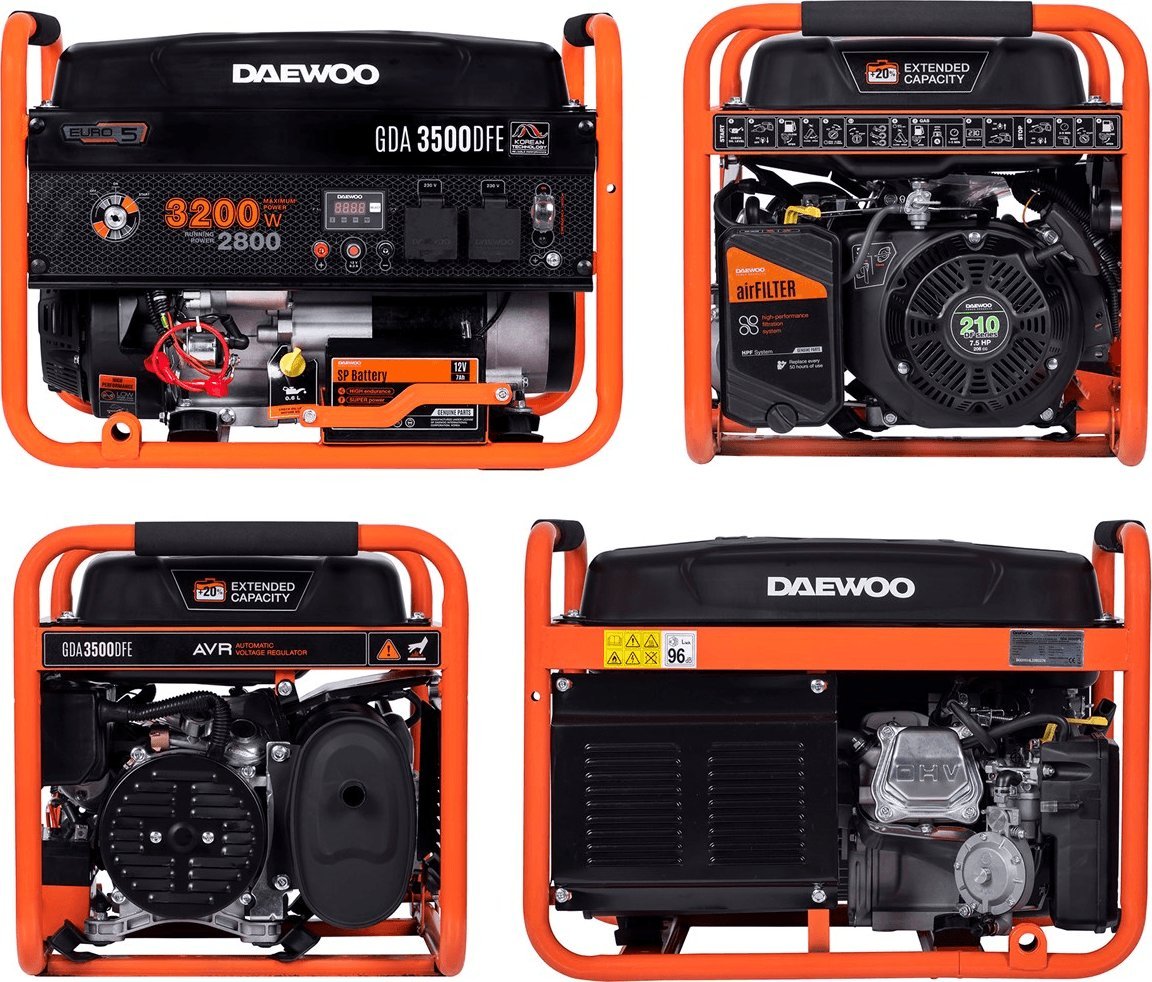 Agregat Daewoo GDA3500DFE 3200 W 1-fazowy