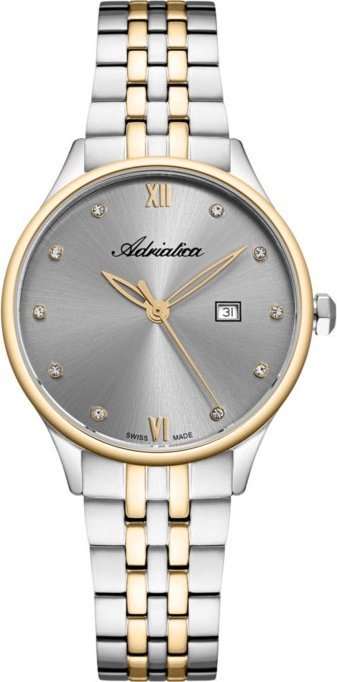 Zegarek damski Adriatica A3547.2187Q CYRKONIE srebrny