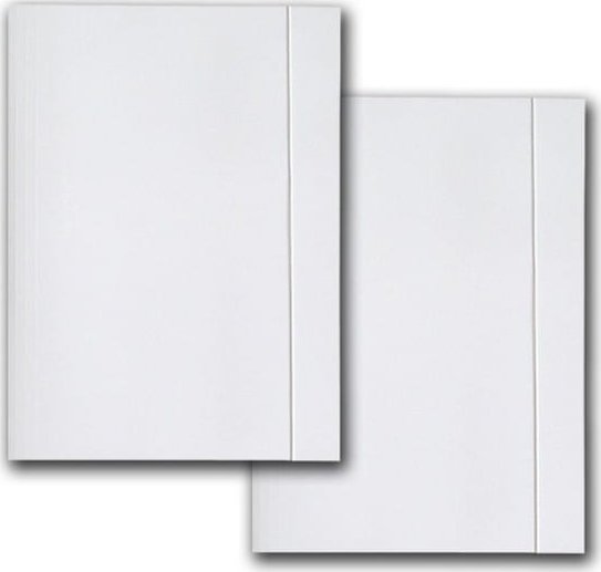 Barbara Teczka z gumką A4 biała karton 250g 25szt (0821003BN)