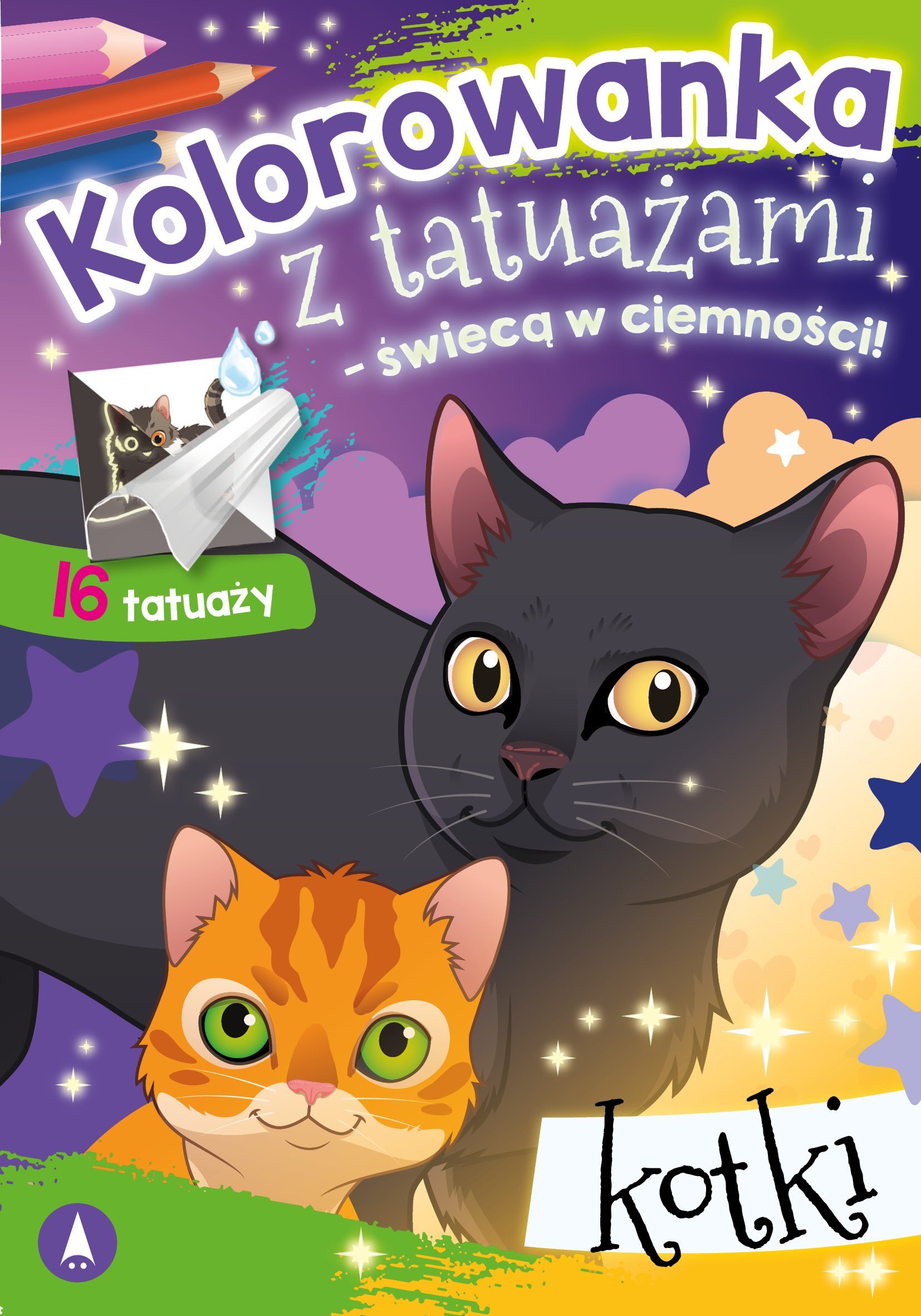 Skrzat Kolorow.z tatuażami świeci w ciemn.Kotki 76073