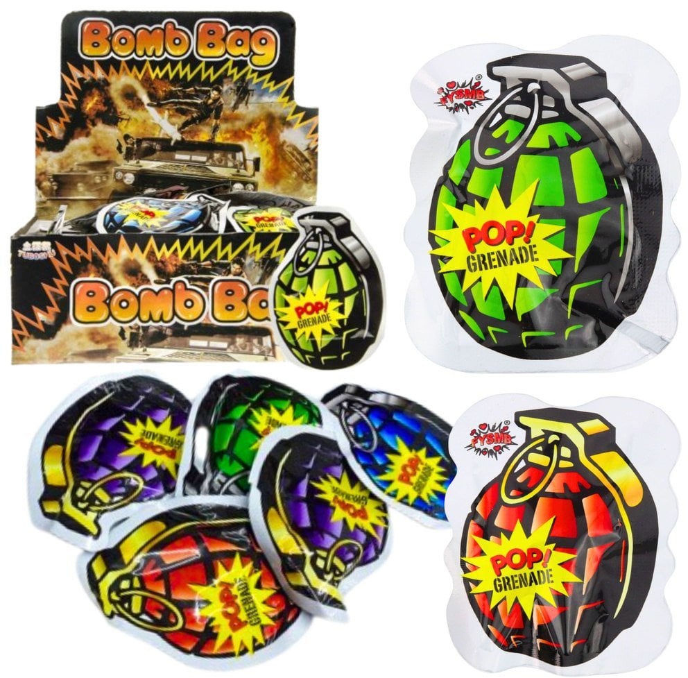 Bezpieczny Granat Hukowy Balon Samopompujący Dla Dzieci Zgnieć i Rzuć LEAN TOYS