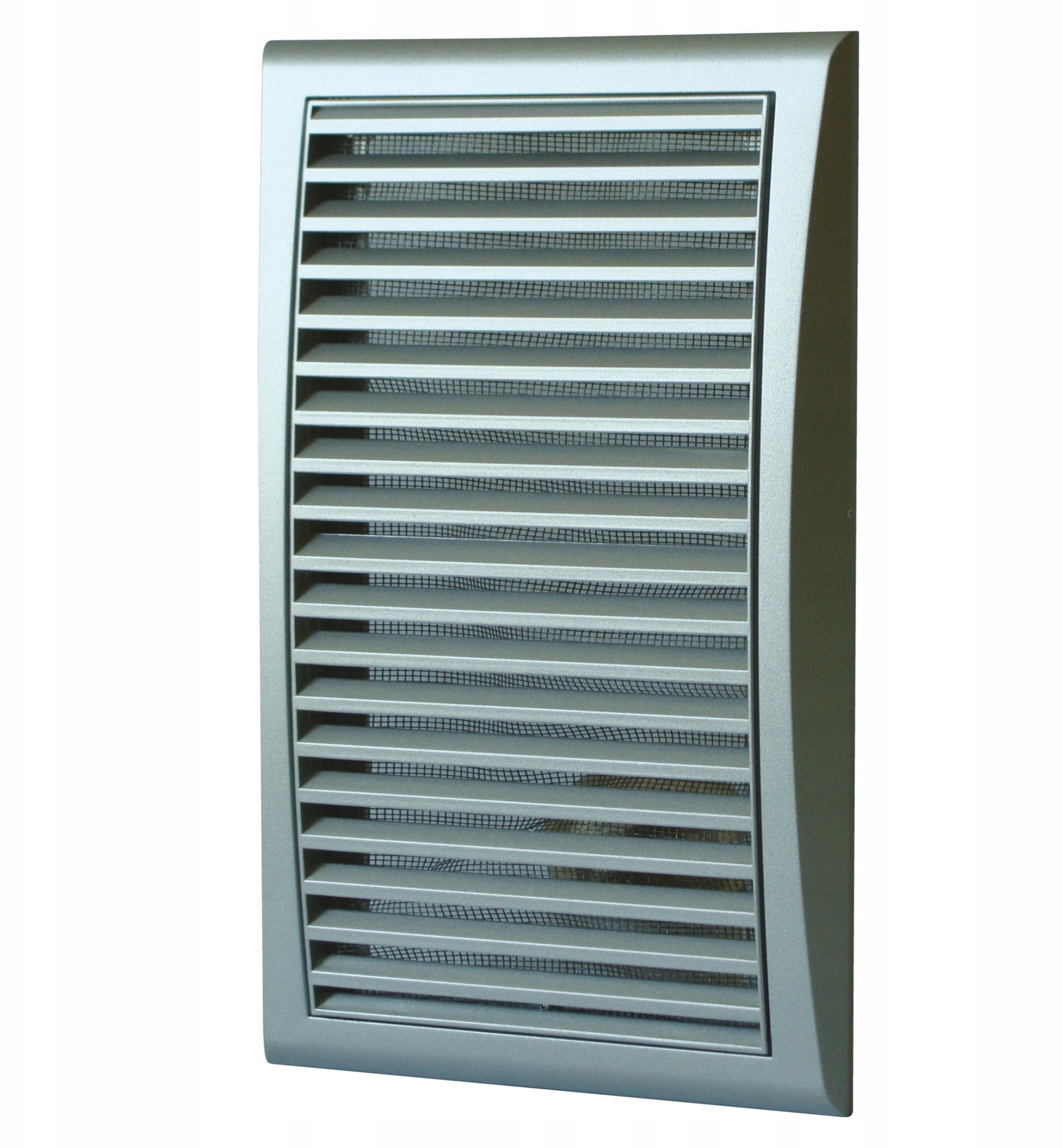 Kratka wentylacyjna z siatką 172x247mm satyna MW127SAT