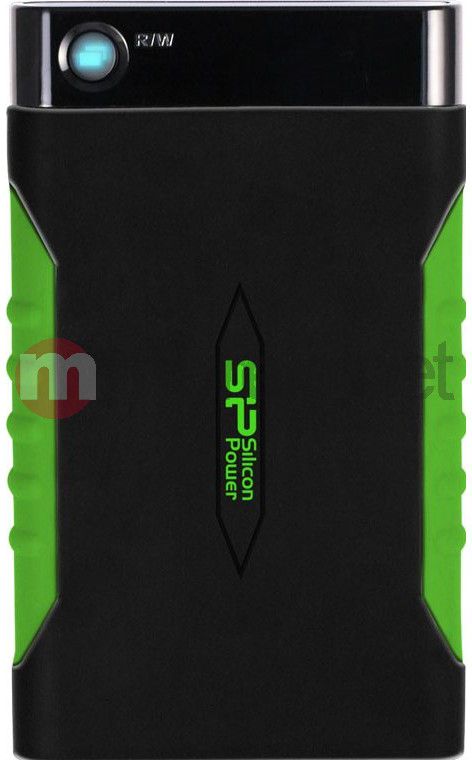 Dysk zewnętrzny HDD Silicon Power Armor A15 1TB Czarno-zielony (SP010TBPHDA15S3K)