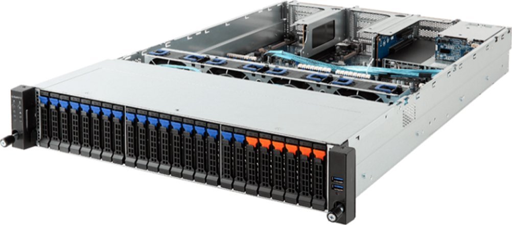 Serwer Gigabyte Gigabyte Barebone R281-Z91 (rev. B00) 2U Dual Sockel SP3 6NR281Z91MR-00