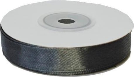 Wstążka satynowa 12mmx23m grafitowa