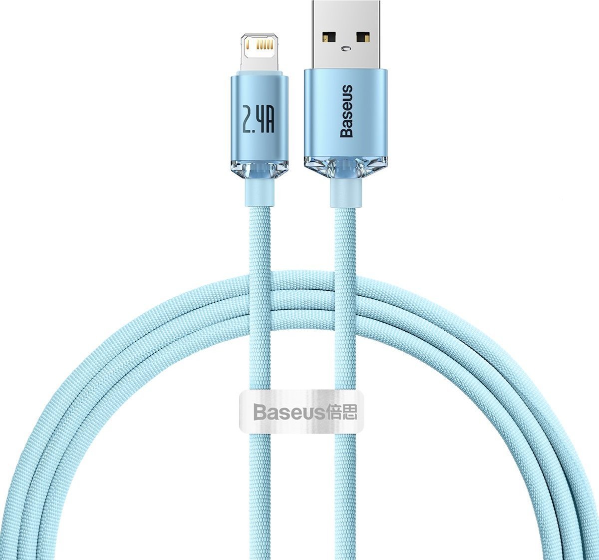 Kabel USB Baseus USB-A - Lightning 1.2 m Niebieski (BSU3633)