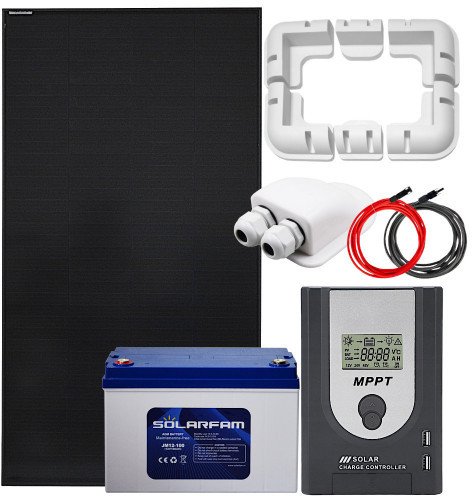 Zestaw solarny 180W 12V MPPT z akumulatorem