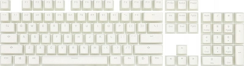 Redragon A130 PBT Doubleshot Keycaps (A130 White)