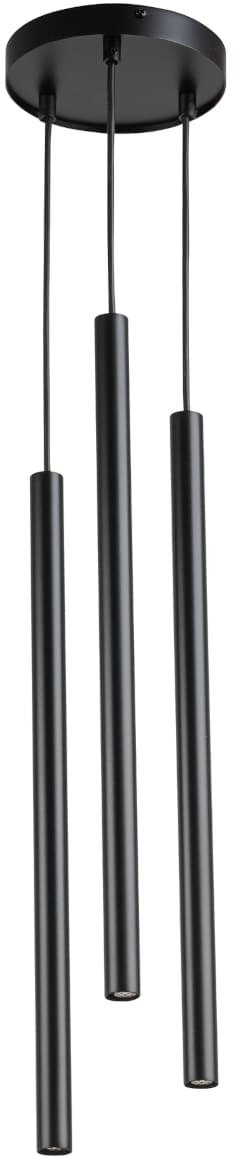 Lampa wisząca Sigma Potrójna lampa wisząca sople Sopel 33622 salonowa metalowa czarna