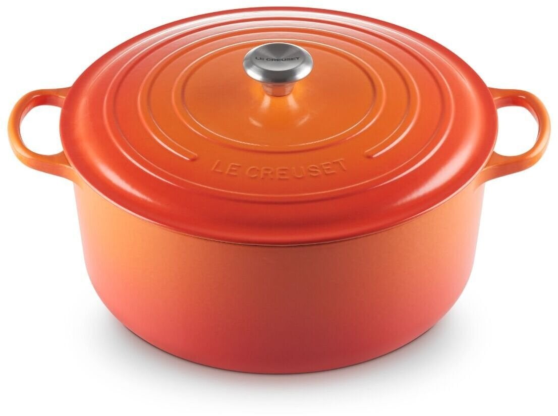 le creuset Garnek okrągły pomarańczowy O34cm / 12L 0024147310679 0024147310679 (0024147310679)