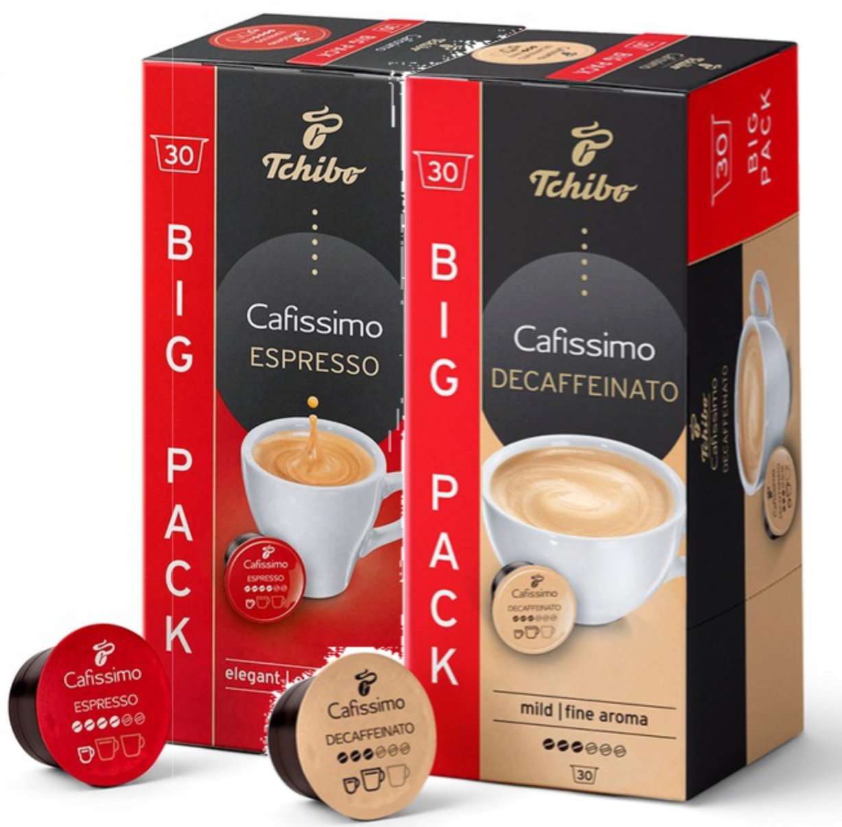 Tchibo Cafissimo Espresso Elegant + Decaffeinato 2x30 szt.