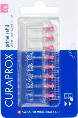 Curaprox Curaprox Prime Refill CPS 0,8 - 3,2 mm Szczoteczka do przestrzeni międzyzębowych 8szt