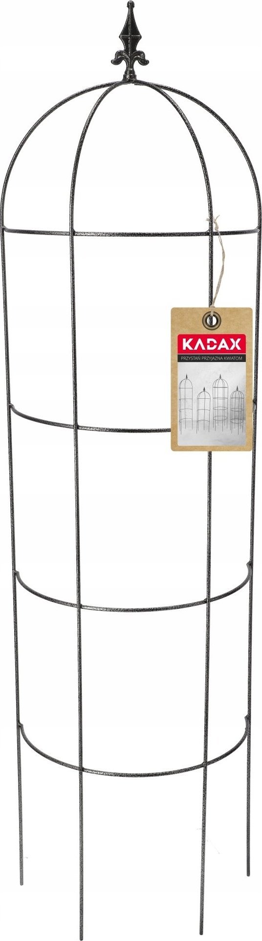 Kadax Obelisk Ogrodowy Metalowy Na Kwiaty Róże 150 cm