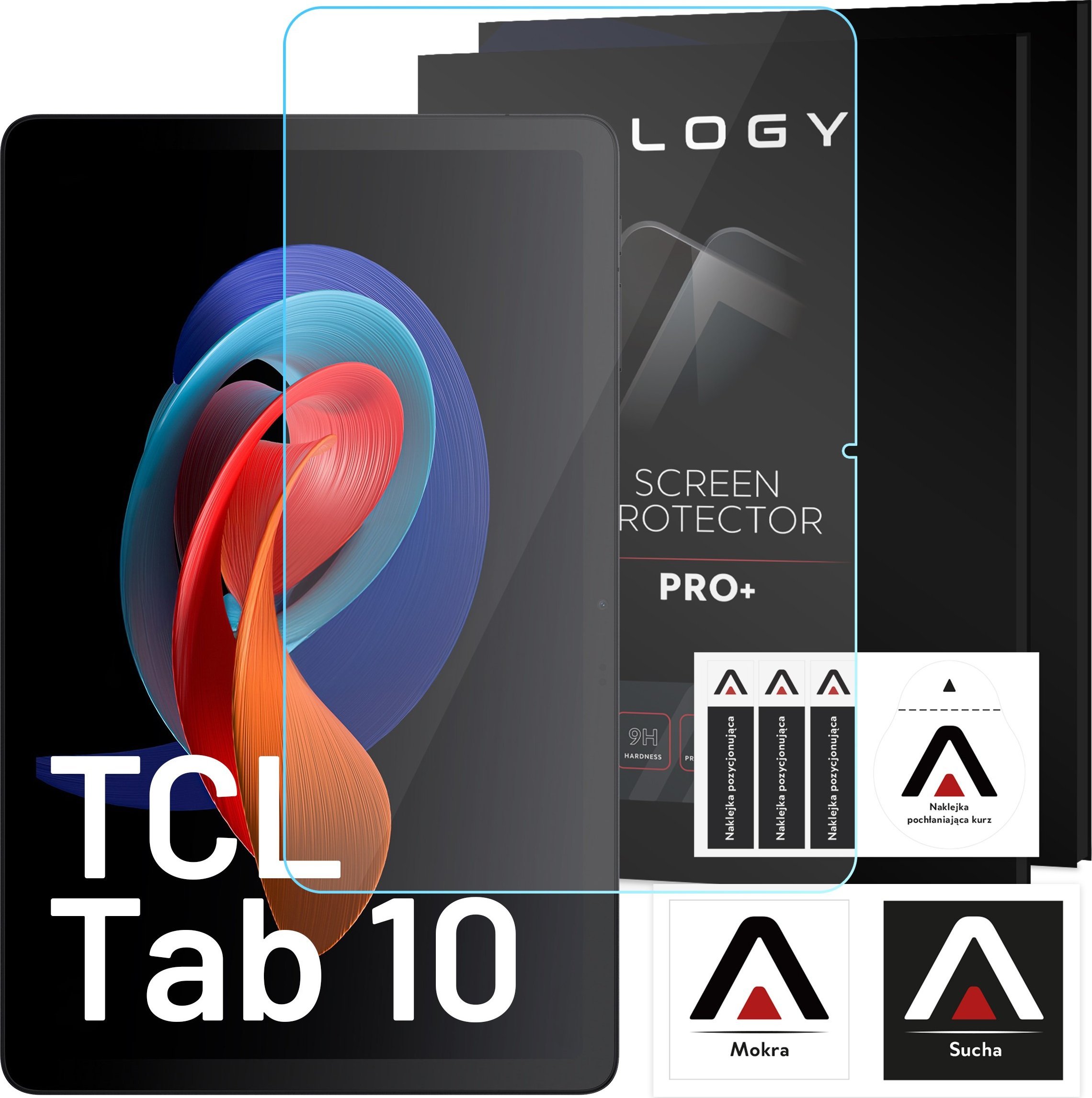 Alogy Szkło hartowane do TCL TAB 10 Gen2 8496G 10.36" ochronne szkiełko na ekran 9H Alogy Pro+