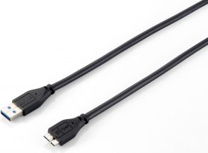 Kabel USB Equip USB-A - USB-B 2 m Czarny (128397)