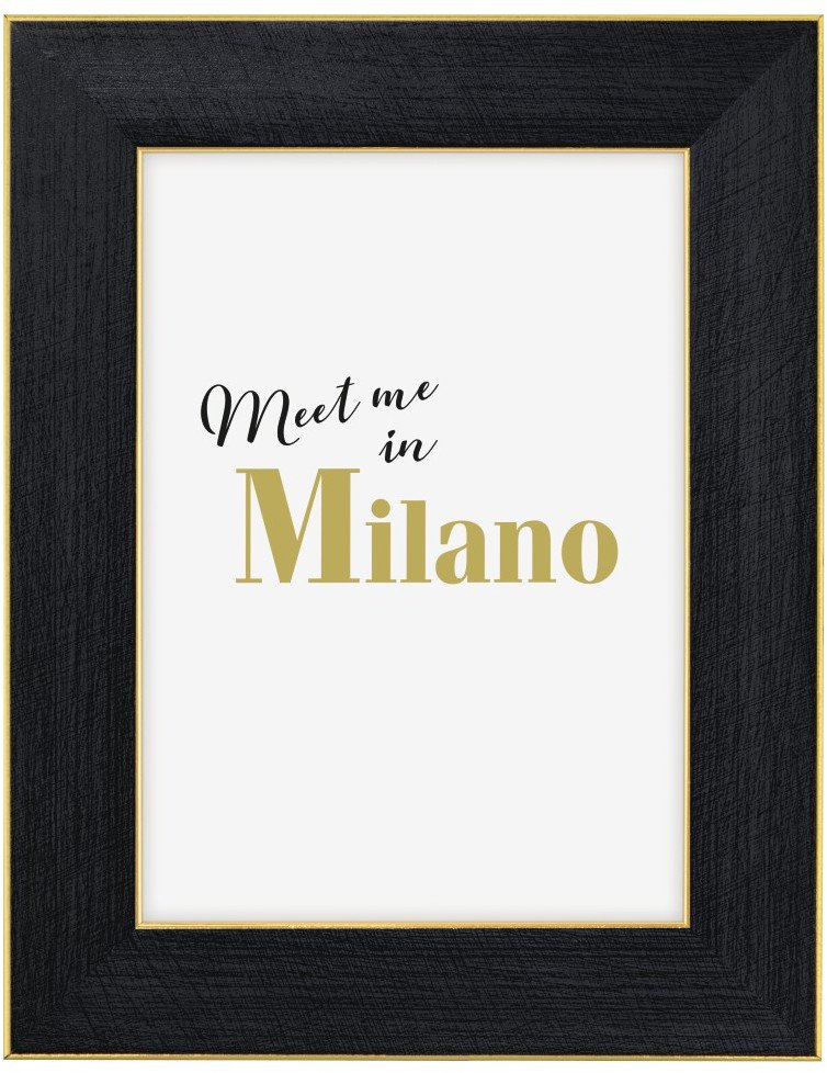 P.P. Milano black 13x18 cm