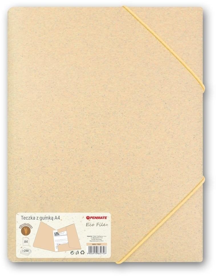 Penmate Teczka z gumką A4 żółta PENMATE