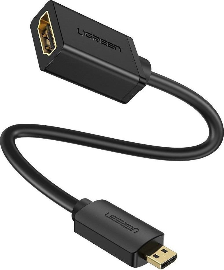 Adapter AV Ugreen HDMI Micro - HDMI czarny (20134B)