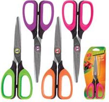 Easy Nożyczki 15 cm z miękką rączką pomarańczowe