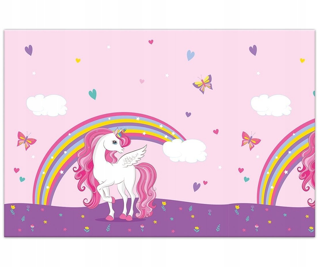 Regnbue Enhjørning plastdug