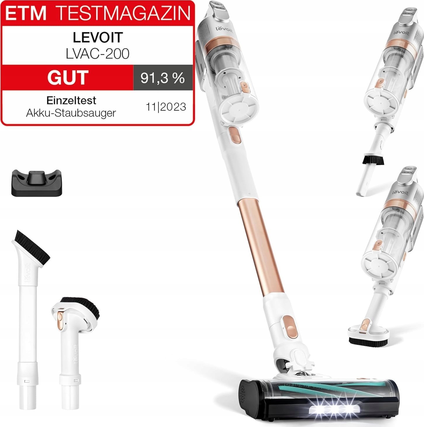 Levoit LVAC-200 Odkurzacz pionowy 180W 50 min bezprzewodowy nowy 2024 biały