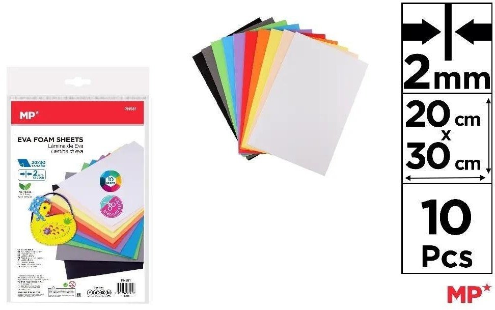 Pianka dekoracyjna 20x30cm 10 kolorów