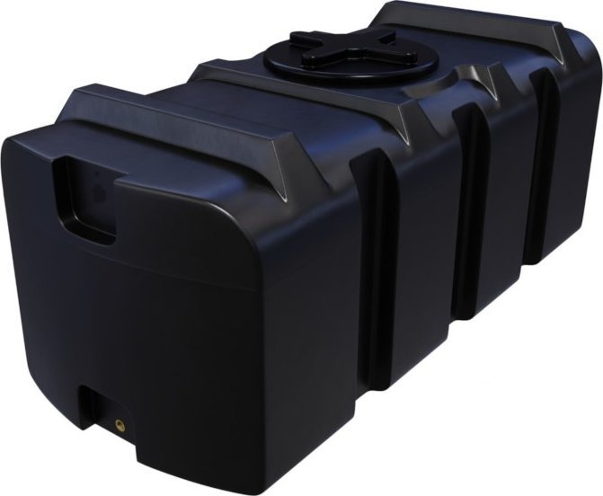 UHP Zbiornik plastikowy 500 l SK czarny wym. 157 x 66 x 61 cm (gwint dolny 3/4 cala)