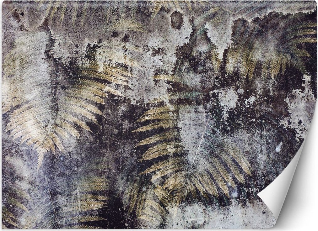 Feeby Fototapeta, Złote liście paproci - 300x210