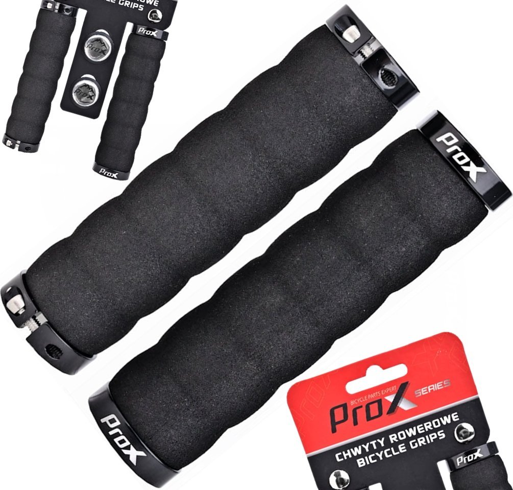 Prox PROX VELO GP-59 CHWYTY PIANKOWE GRIPY GĄBKA ROWEROWE RĄCZKI KIEROWNICY