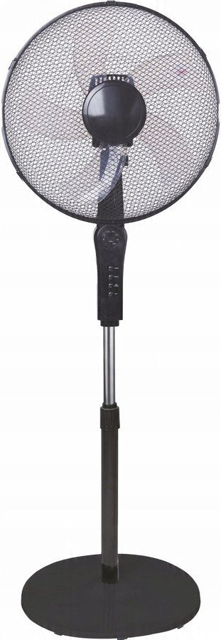 WENTYLATOR PODŁOGOWY 40CM CZARNY Z PILOTEM