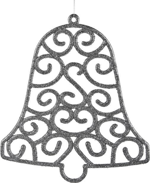 Witek Home Ozdoba świąteczna Dzwonek srebrny