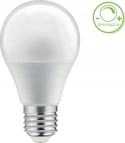 GTV Źródło światła LED ściemnialne A60 10W 820lm E27 4000K LD-SPNA60-10W