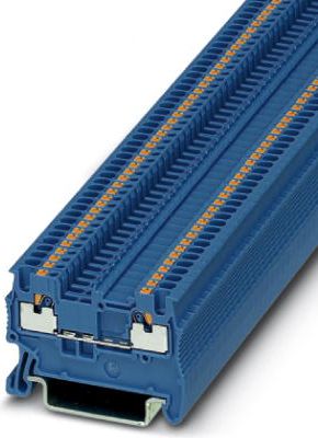 Phoenix Contact Złącza szynowa przepustowa 2-przewodowa 1,5mm2 sprężynowa niebieska Ex PT 1,5/S BU (3208126)